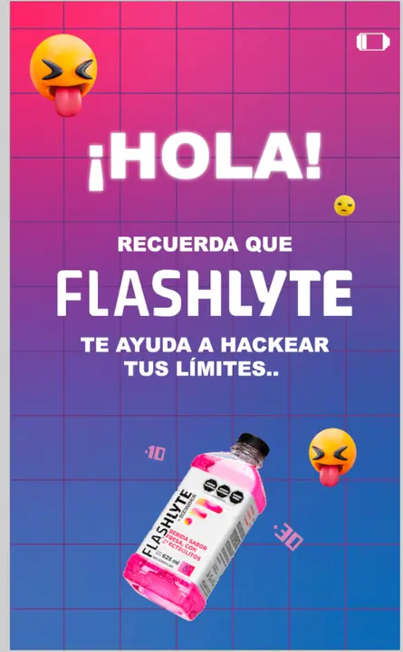 Flashlyte pantalla inicio
