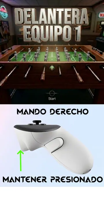 Futbolito VR instrucciones
