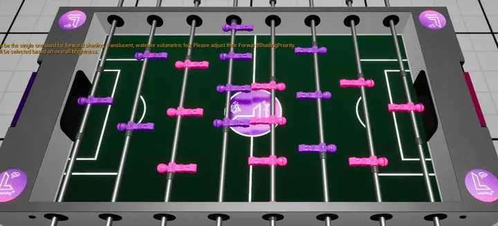 Futbolito VR mesa