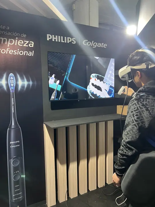 Philips Colgate VR stand